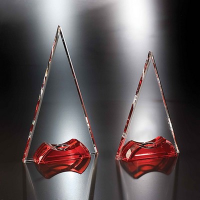 8" Soiree Crystal Triangle Award