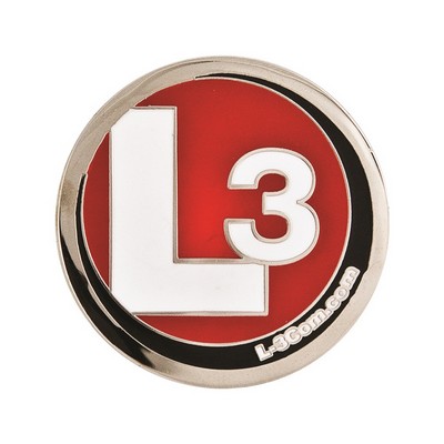 1.5" Brass Challenge Coin w/Antique Brass Plating