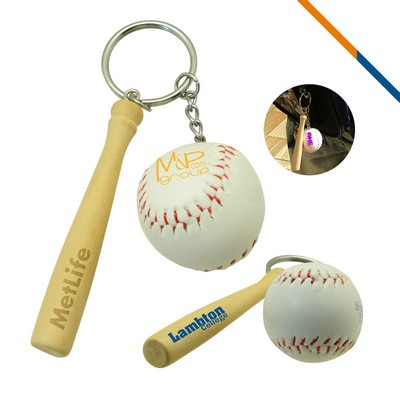 Baseball Bat Keychain