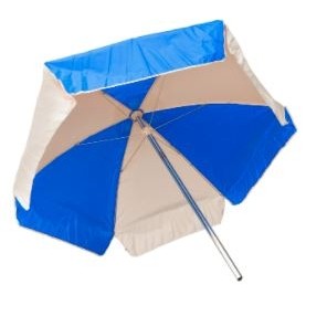 6' Royal Blue & White Umbrella
