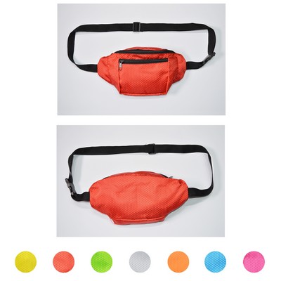 Screen Printed Double Front Pocket Waist Bag 3