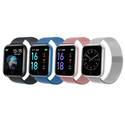 T80S Waterproof Fitness Heart Rate Smart Watch