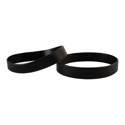 Black Silicone Bands (5.5")