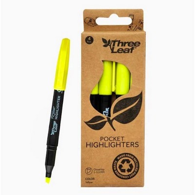 Highlighters - Yellow, 4 Pack (Case of 72)