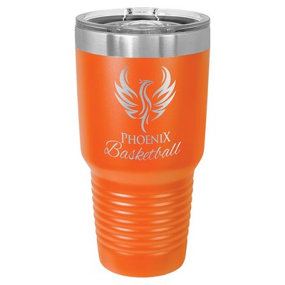 Polar Camel 30 oz. Orange Insulated Ringneck Tumbler with Slider Lid
