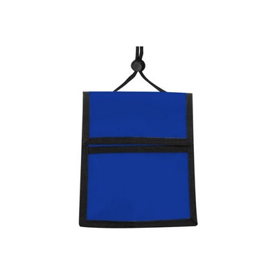 Nylon Multi-Pocket Credential Wallet with Neck Cord
