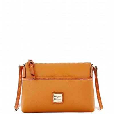 Dooney & Bourke Pebble Grain Ginger Pouchette Bag