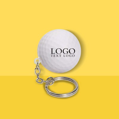 Golf Stress Ball Keychain