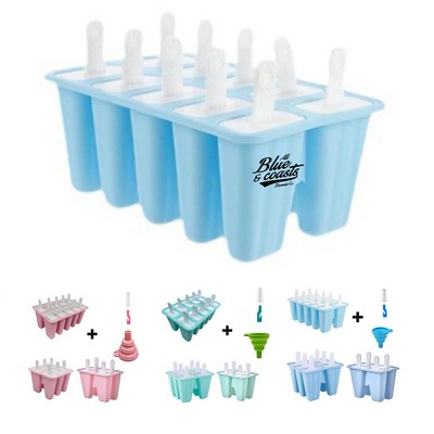 6 Piece Silicone Popsicle Mold