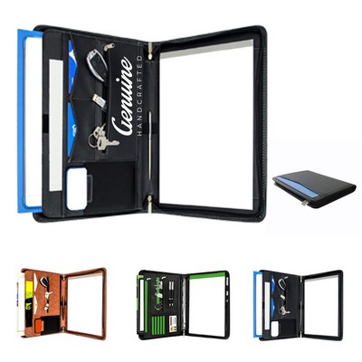 Zippered Padfolio Portfolio Binder