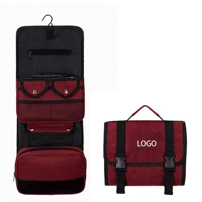 Polyester Flap-Top Messenger Bag W/ Buckle Closure