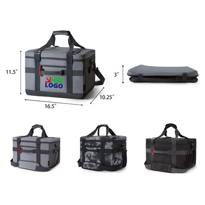 48 Cans Insulated Soft Cooler Large Collapsible Cooler Bag