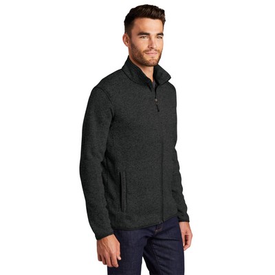 Port Authority Sweater Fleece Jacket.