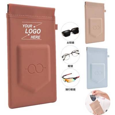 Soft Leather Sunglasses Bag