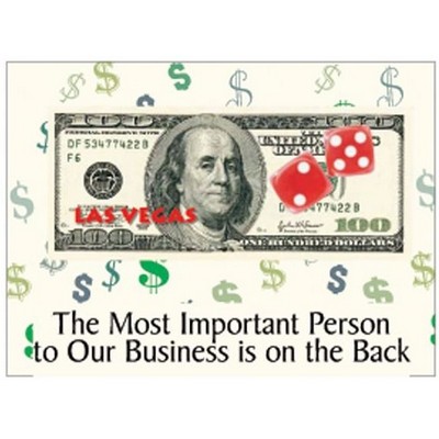 Las Vegas Dice $100 Bill Photo Hand Mirror (2½"x3½")