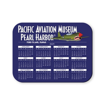 6"X8" Calendar Hard Surface Full Color Mouse Pad 1/8" Foam Base