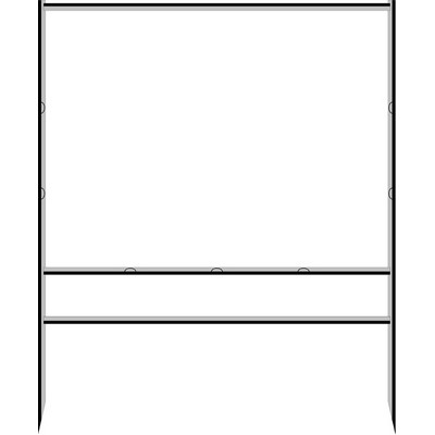 36" x 48" Black Angle Bottom Header Frame