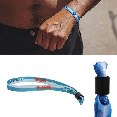 3/8" Wide One Time Use Wrist Band (Factory Direct) 10-12 Weeks Ocean