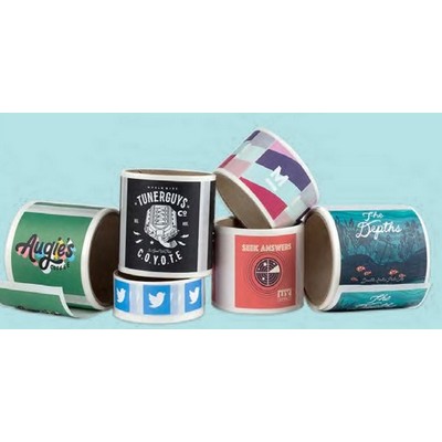 70 Lb. Full Color Gloss Paper Roll Labels (1"x1")