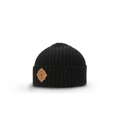 Merino Wool Knit Beanie w/Cuff