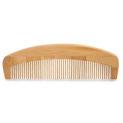 Natural Bamboo curve back comb