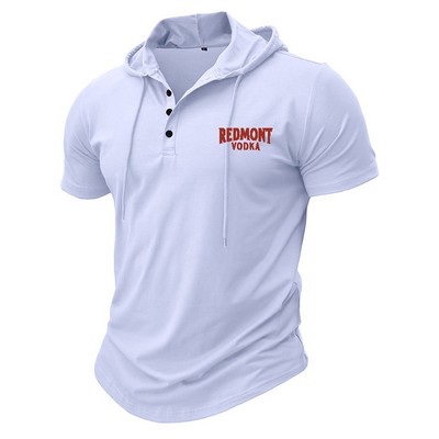 Custom Hooded Short-Sleeve Shirt