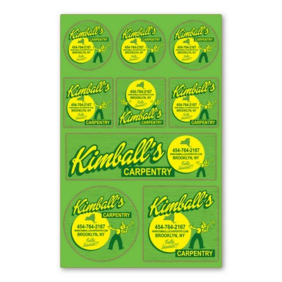 Adhesive Decal Sticker Sheet 7" x 11" - 3.4 Mil