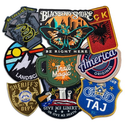 3" Custom Embroidered Patch / 100% Thread Coverage