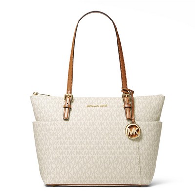 Michael Kors® Vanilla Acorn Jet Set Logo Tote