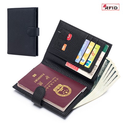 Rfid Passport Wallet-Genuine Leather