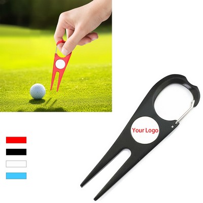 Metal Golf Divot Tool with Keyring