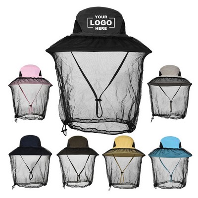 Mesh Face Cover Bucket Hat