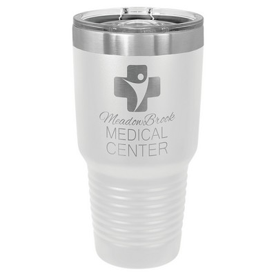 Polar Camel 30 oz. White Insulated Ringneck Tumbler