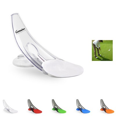 Pressure Putt Trainer Tool with Parabolic Curve Putting Aid