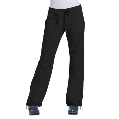 koi - Classics - Women's Extra Petite 7-Pocket Adjustable Drawstring Lindsey Cargo Pant