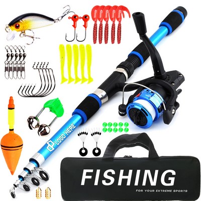70.86 Inch Super Short Rod Kids Fishing Rod Set