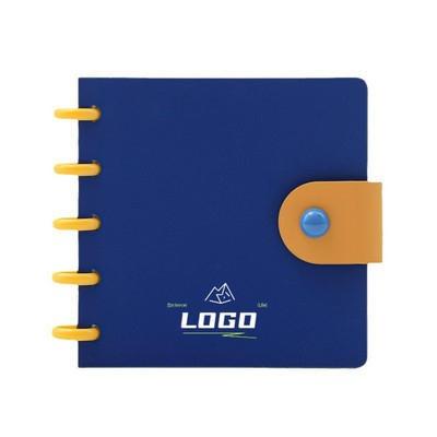 Magnetic buckle spiral notebook