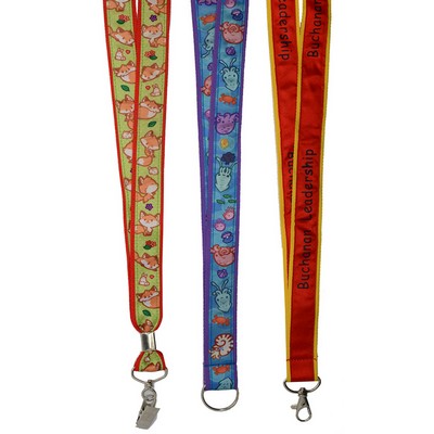 5/8" Satin Ribbon Lanyard (15 Mil)