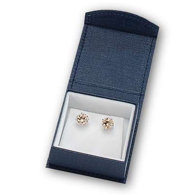 Linen Paper Magnetic Earring Box
