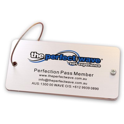 Metal Rectangle Luggage Tag