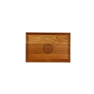 Small Cherry Cutting Board with Juice Groove 12"x8"x3/4"