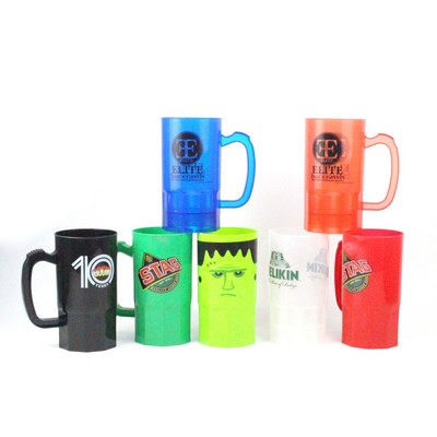 23oz Single Wall Stein Plastic Beer Mug