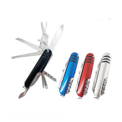 11-in-1 Multi-Function Portable Stainless Steel Multitool Survival Pocket Knife w/Clip 3 3/5"x1"