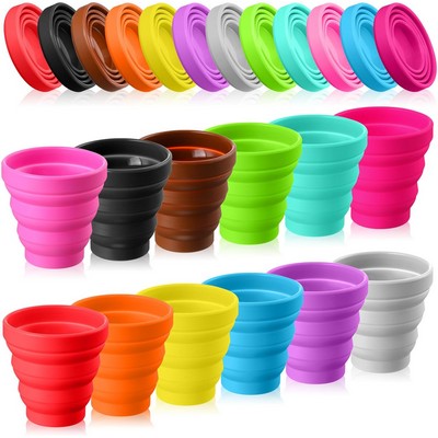 100 ML Silicone Collapsible Cup Travel Portable Foldable Cup Collapsible Shot Cup Without Lip