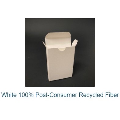 Custom Printed Box Made Of 100% Post-Consumer Recycled Fiber