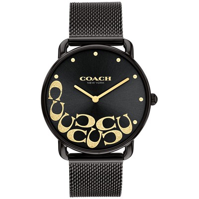 Coach® Ladies Elliott Black Dial Watch