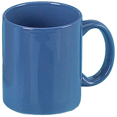 11oz Classic Ceramic C-Handle Mug, Ocean Blue