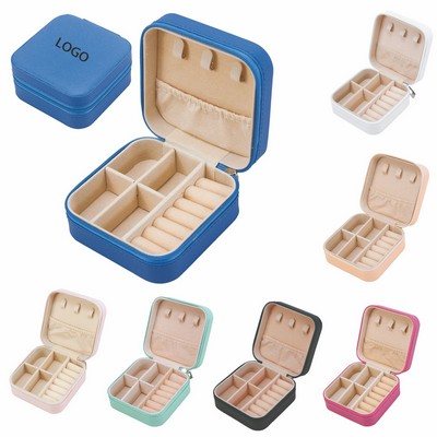 PU Leather Mini Jewelry Travel Case