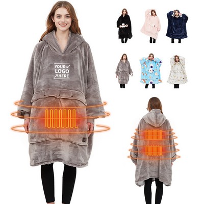 Oversized Heated Wearable Blanket Sweatshirt Hoodie