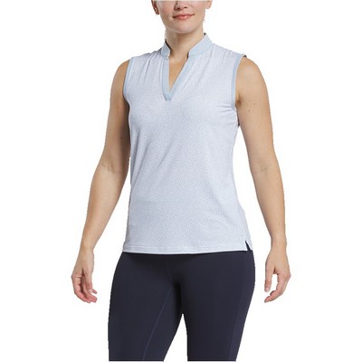 FootJoy® Women's Print Open Placket Sleeveless Shirt
